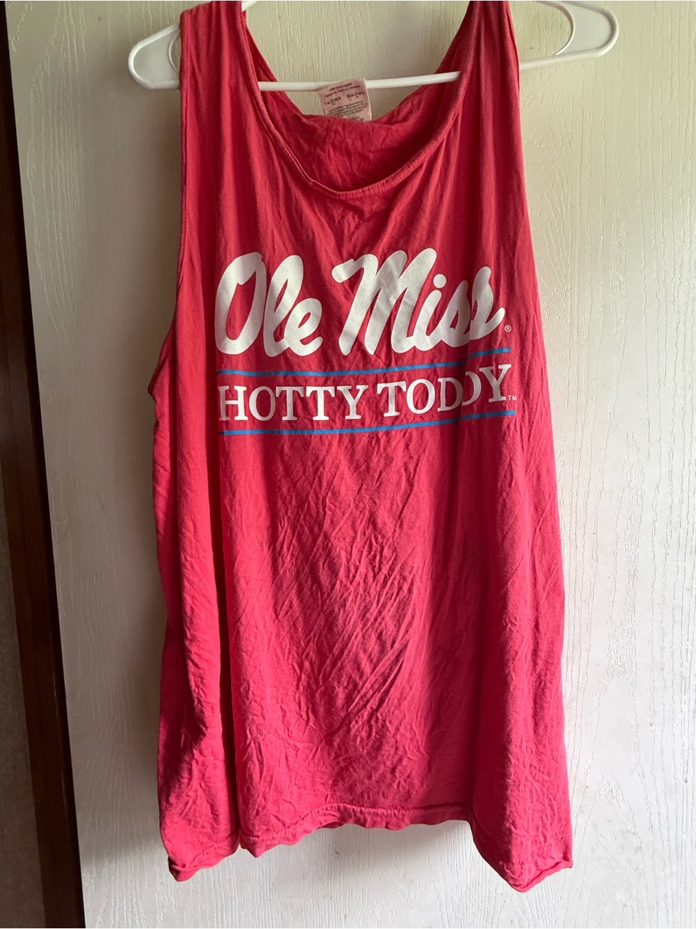 Comfort Colors Pink Ole Miss 'Hotty Toddy' Tank Top